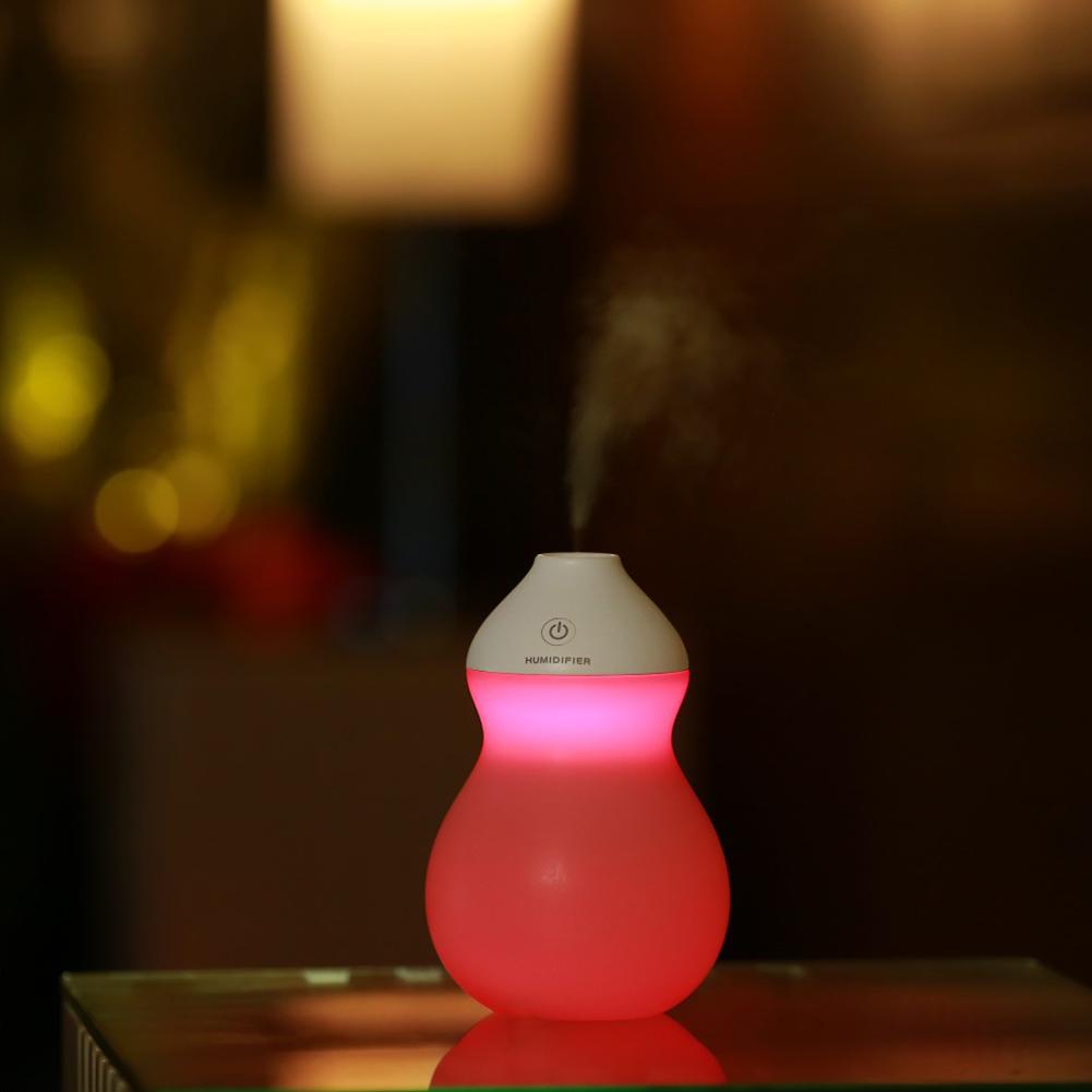 Cute Calabash Humidifier LED Night Light Moisturizing Instrument for Home Car Decoration