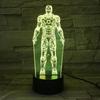 3D Avengers Iron Man & Captain America LED Night Light for Kids