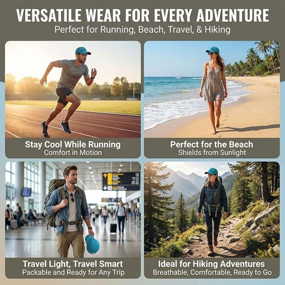 Seamless Baseball Cap Packable Outdoor Hat Creative Gift Sports Hat