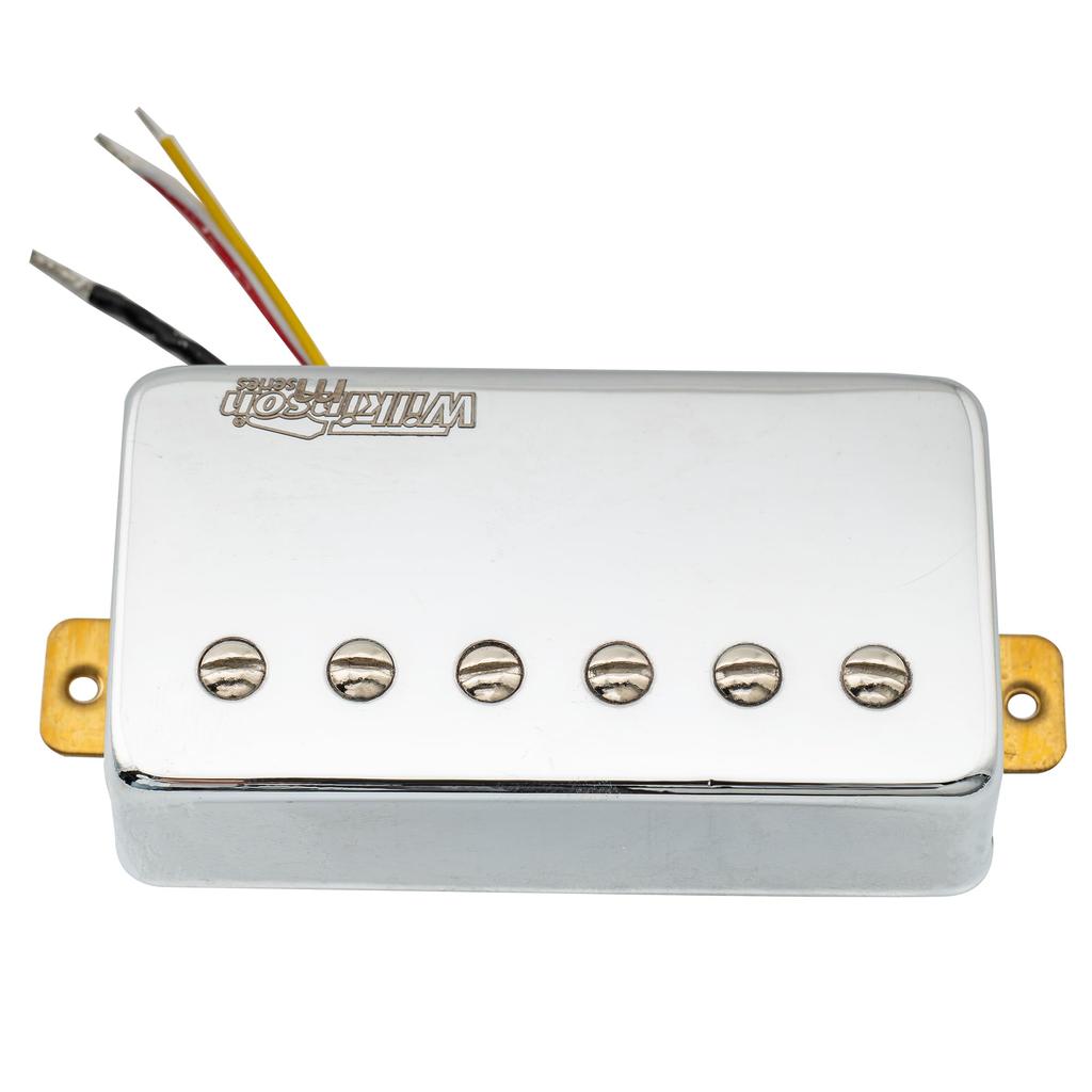 Wilkinson WOCHB Ceramic PAF Humbucker Pickup with PU Neck for Les Paul SG Electric Guitar, Chrome