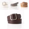 Minimalist Woman Leather Belt With Square Buckle Pu Material For Casual And Office Wear