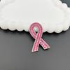1 Stück Rosa Band Brosche Brustkrebs Aufmerksamkeits Schmuck Damen Metall Abzeichen Pins Spendenaktionen Veranstaltungen Geschenk