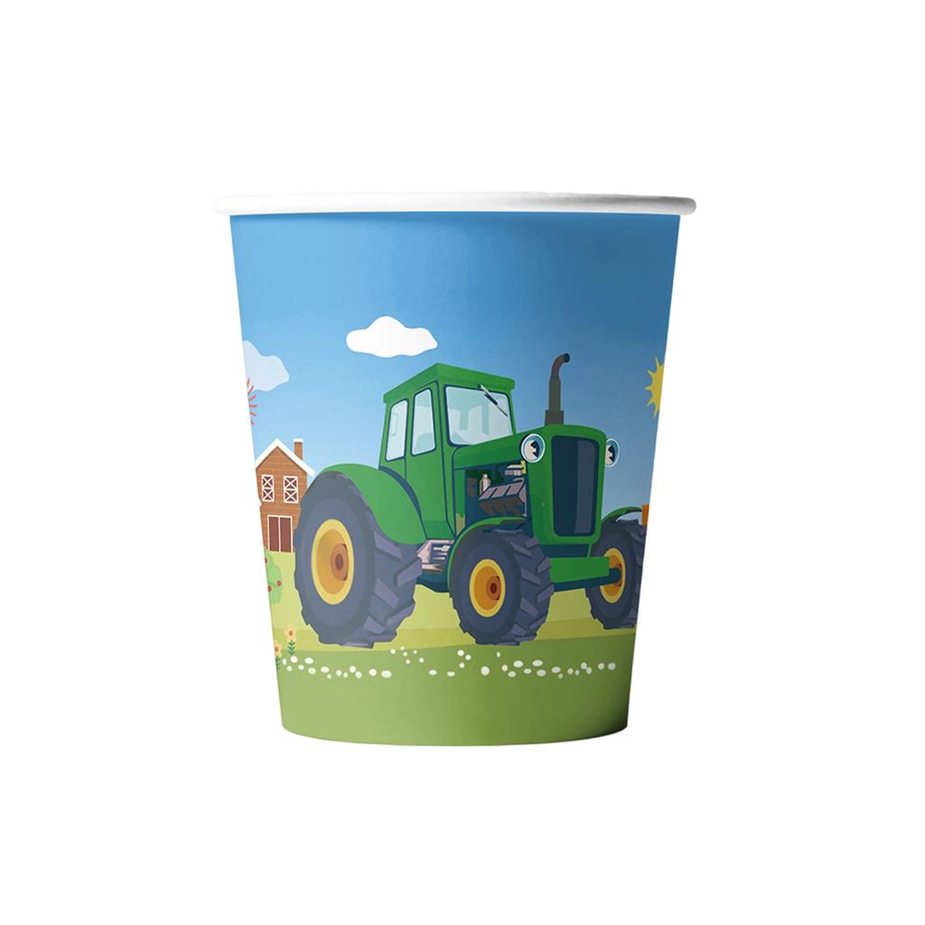 Tractor Theme Party Set Tableware Tablecloth Paper Plates Paper Cups Paper Towels Birthday Party Supplies Decoration Ranch