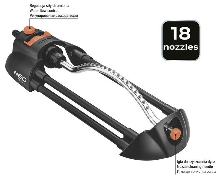 Oscillating Sprinkler 18 Nozzles Stream Adjustment - T N15-771