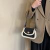 Plush bag women's autumn and winter 2025 new trendy retro handbag small square bag shoulder bag messenger bag