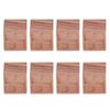8 Stück Ätherisches Öl Diffusor Quadratisch Einfach Kompakt Rosenholz Material Natürlicher Stil Aroma Diffusor