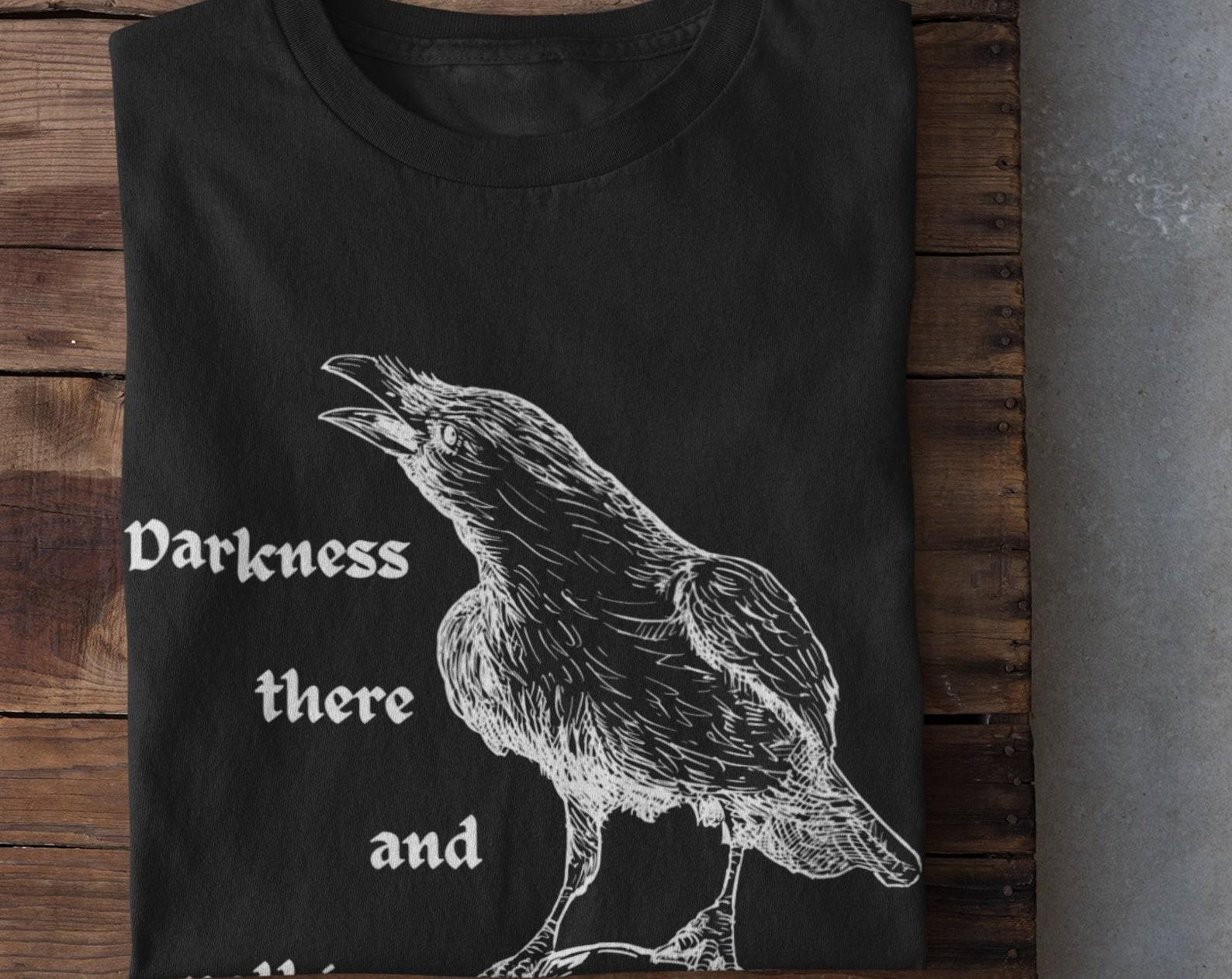 Goth Poetry Raven Shirt,Alt Clothing,Witchy Clothing,Pastel Goth Shirt,Grunge Clothing,Dark Academia,Poem T Shirt,Fairycore,Fairy Grunge XL