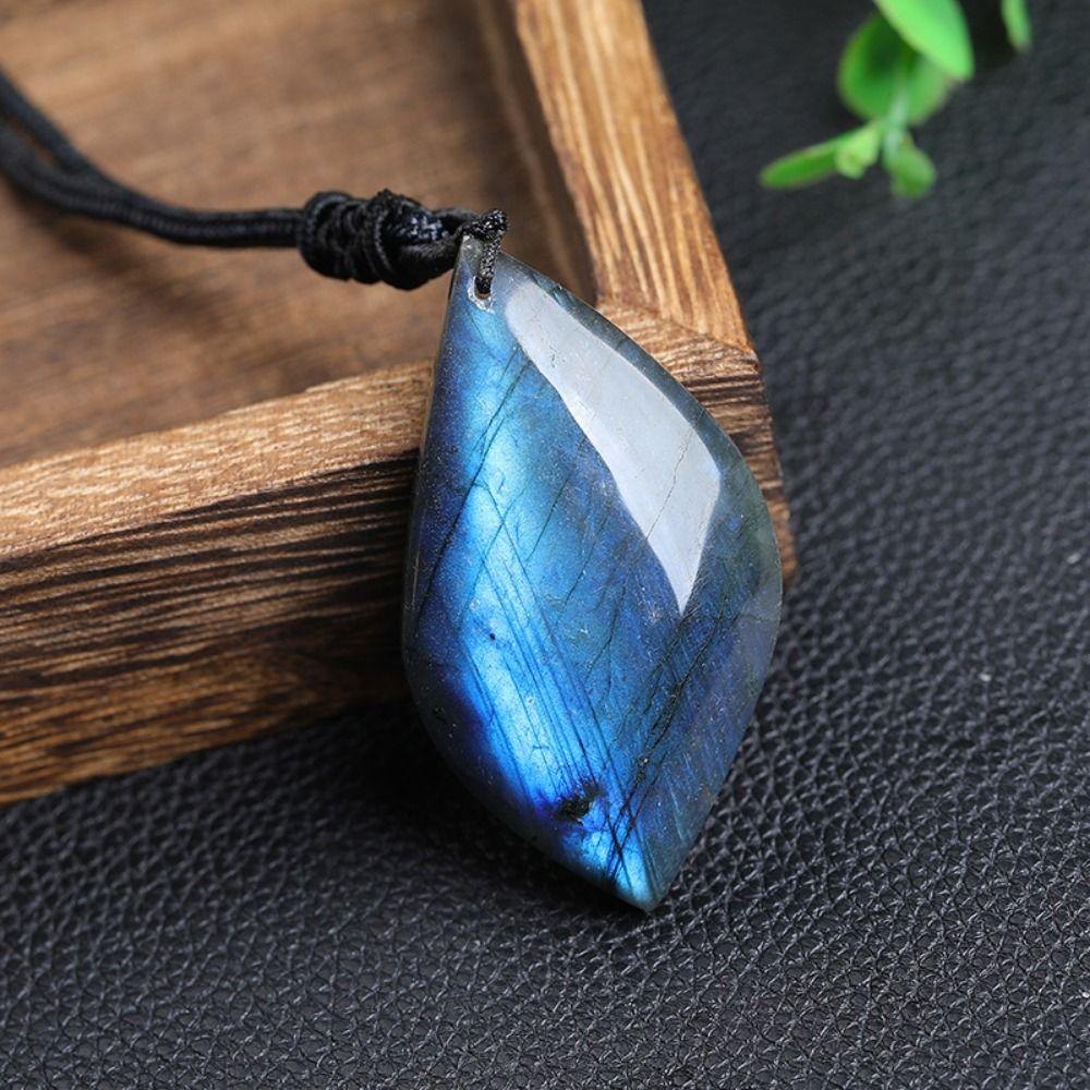 Geometric Shape Natural Labradorite Stone Craft Natural Training Stone Home Decor