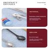 Stainless Steel Cute Cat Hanging Spoons Smooth Edge Lovely Design Fit For Coffee Tea Dessert Home Use