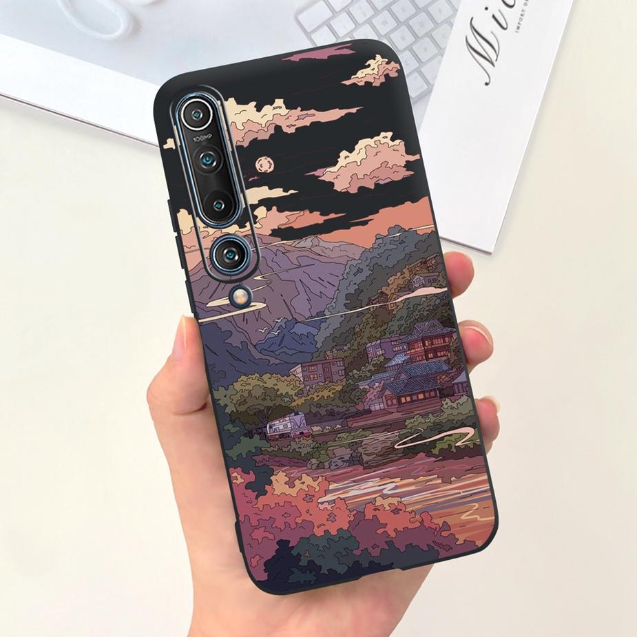 For Xiaomi Mi 10 Pro Case Cute Fashion Painted Cover Soft TPU Shockproof Phone Case For Xiaomi Mi 10 Lite Mi10 Pro 5G Full Coque