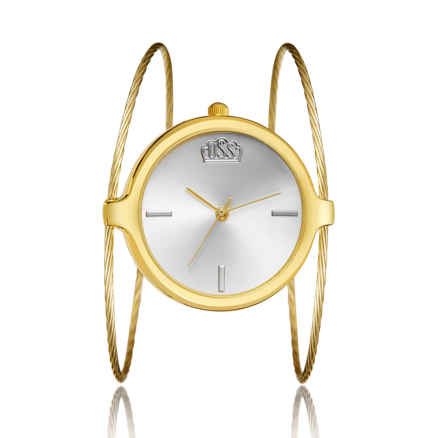 Модные повседневные женские кварцевые часы, круглые часы-браслет, элегантные женские часы из сплава, кварцевые часы.