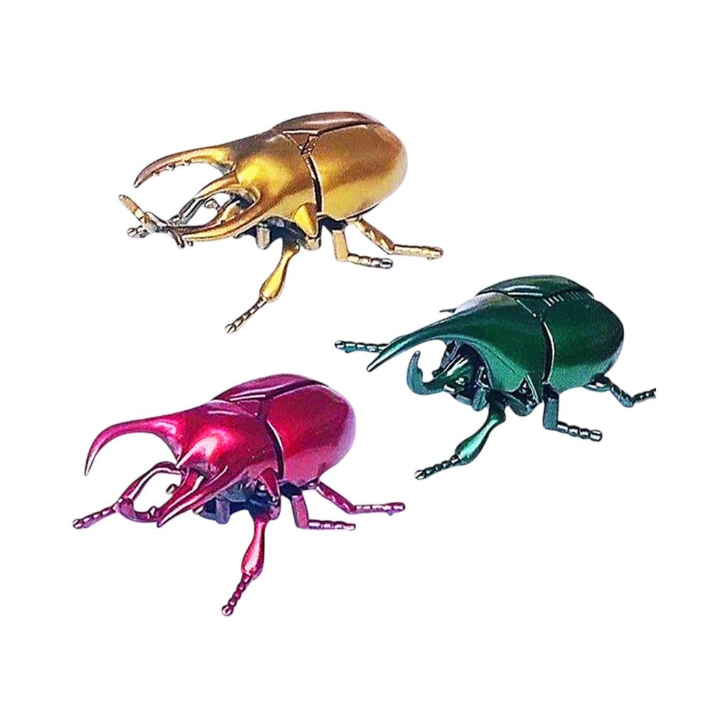 Clockwork Mechanical Beetle Model - Realistic Crawling Toy, Colorful Motorized Insect, Fun Prank Props, Creative Toys For Children