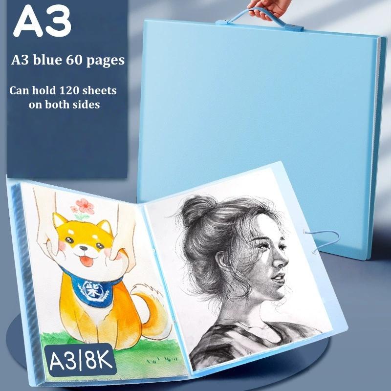 Folder do przechowywania broszur A3. Folder na Zdjęcia Książka do Kolekcjonowania Certyfikatów, Kolekcja Prac Malarskich i Artystycznych, Torba do Przechowywania