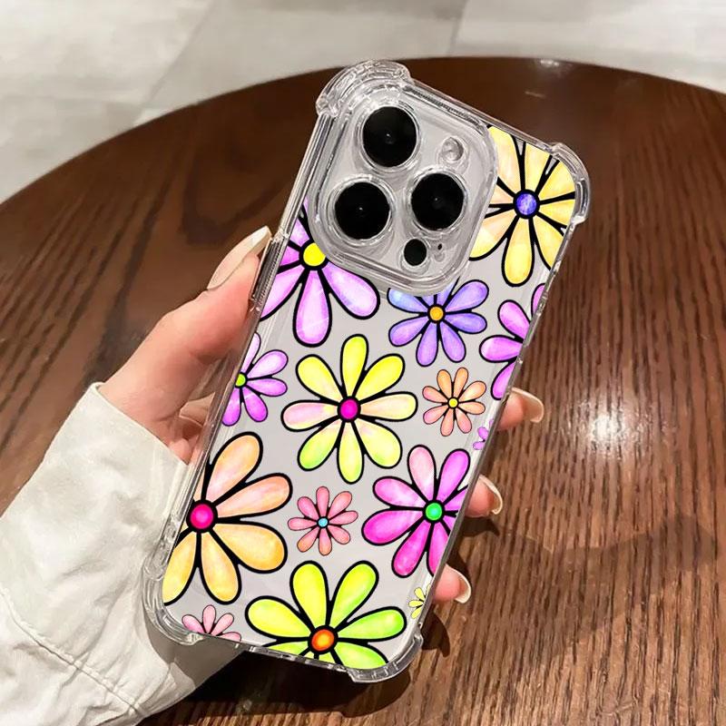 

Beautiful Flowers Leaf Phone Case For Samsung Galaxy A57 A56 A36 A37 A55 A54 A52 A35 A34 A17 A16 A15 A07 A06 5G Soft Clear Cover Galaxy A06(4G)