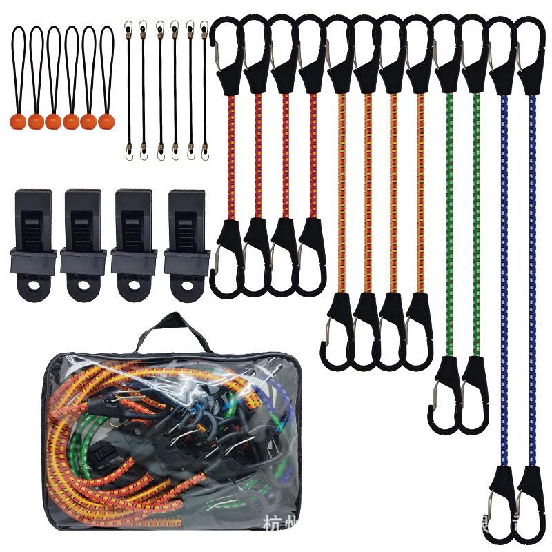 Electric Bike Bungee Tie-Down Strap: Multi-use Rubber Cord for Bicycle Luggage and Rack Securement