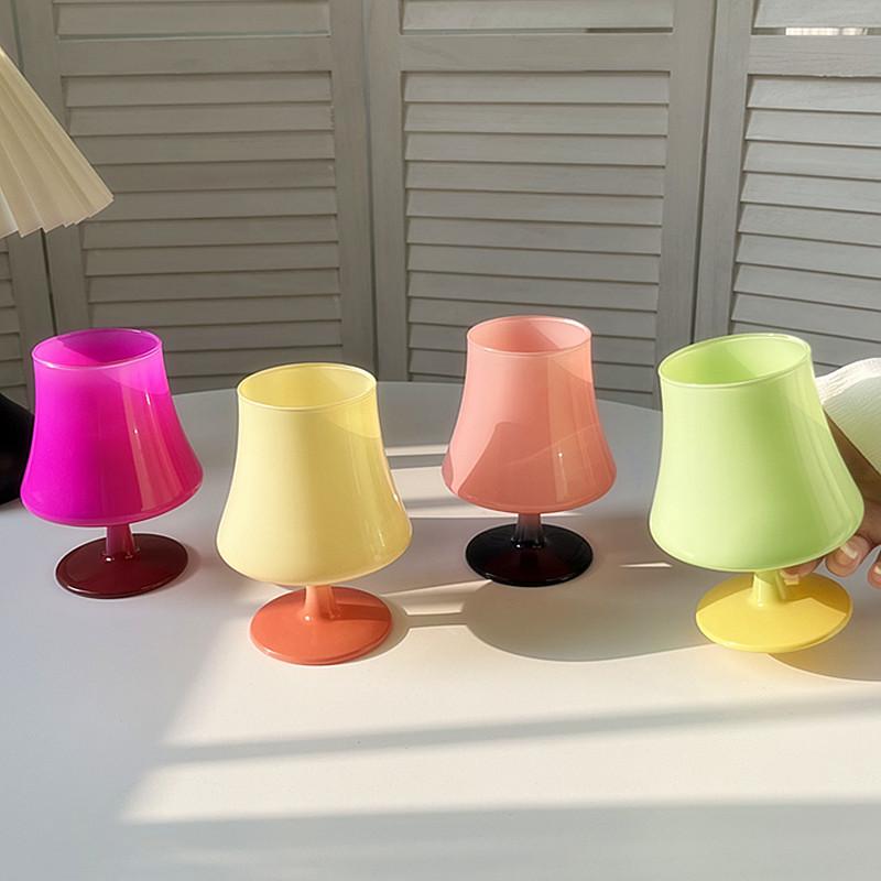 Colorful Light Shaped Creative Tall Red Wine Glasses Champagne Cocktails Liqueur Party Utensils