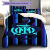 Inter logo  Pattern Bedding Quilt Set Quilt Cover Pillowcase Home Decoration Birthday Gift (1 * duvet cover + 2 * pillowcase, without core)