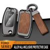 Interior Mouldings Car Metal Key Case Cover Shell For Ford Focus 2 3 Ecosport C-Max S-Max Ka Mondeo Kuga Galaxy Fiesta Keychain