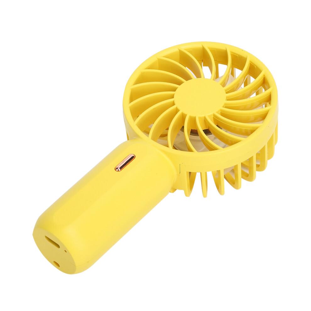 Portable Fan Rechargeable3Speeds Mini Handheld Fan Pocket Size Lightweight Strong Wind Power Long Runtime Low Noise Cute Design For Outdoor Office