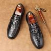 Leather men's shoes spring new trend men's leather shoes soft sole one pedal versatile business casual shoes