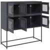Sideboard Anthracite 100.5 x 39 x 107 cm Cold Rolled Steel