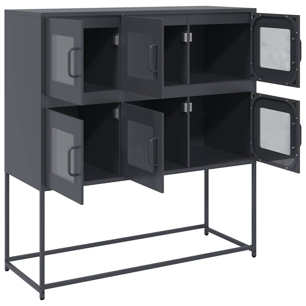Sideboard Anthracite 100.5 x 39 x 107 cm Cold Rolled Steel