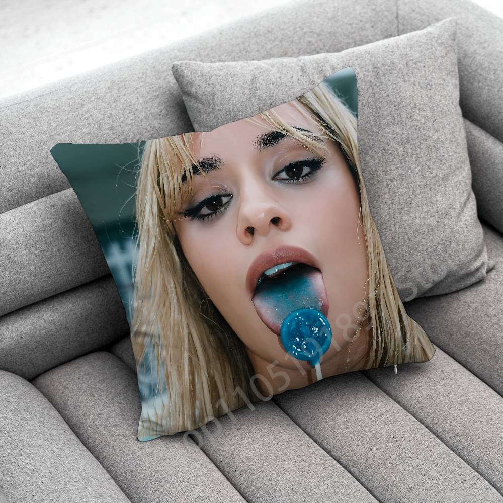 C-Camila C-Cabello Romance C XOXO Familia Throw Pillow Case For 45*45cm 40cm 55cm 50cm 30cm Square Car Pillowcase Shell