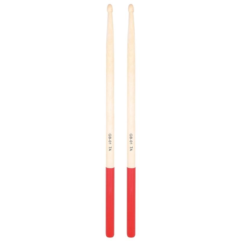 1Pair Nonslip Universals Drumsticks 5A/7A Maple Wood Drumsticks Simple Light Weight Drum Stick for Drummer, Beginner