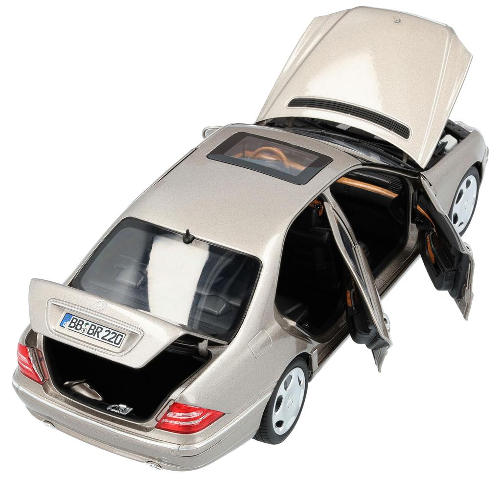 Genuine S600 Sedan Long Scale Cuban Night Silver [Mercedes-Benz Collection] (V220) 1/18