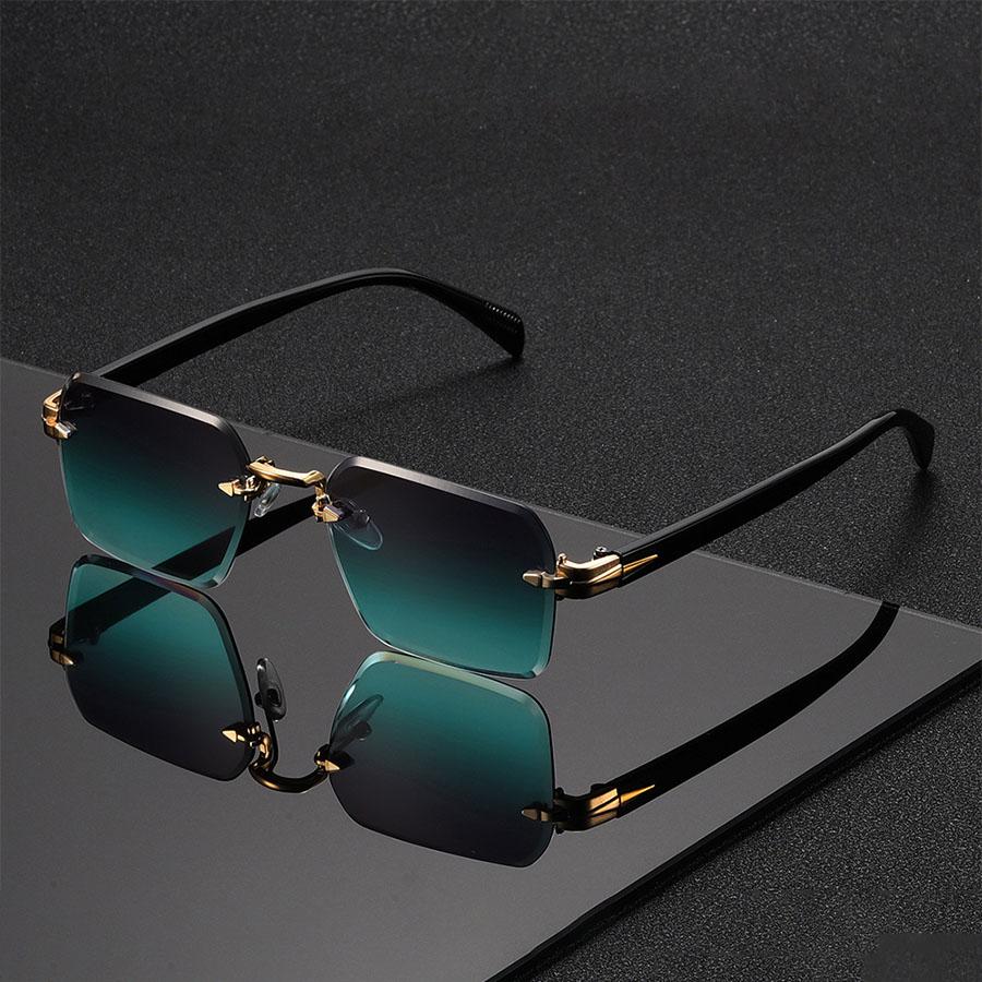 Occhiali da Sole alla Moda Unisex Classici Senza Montatura Occhiali alla Moda per Costume da Vacanza Adatti Miglior Regalo per Occasioni Festive