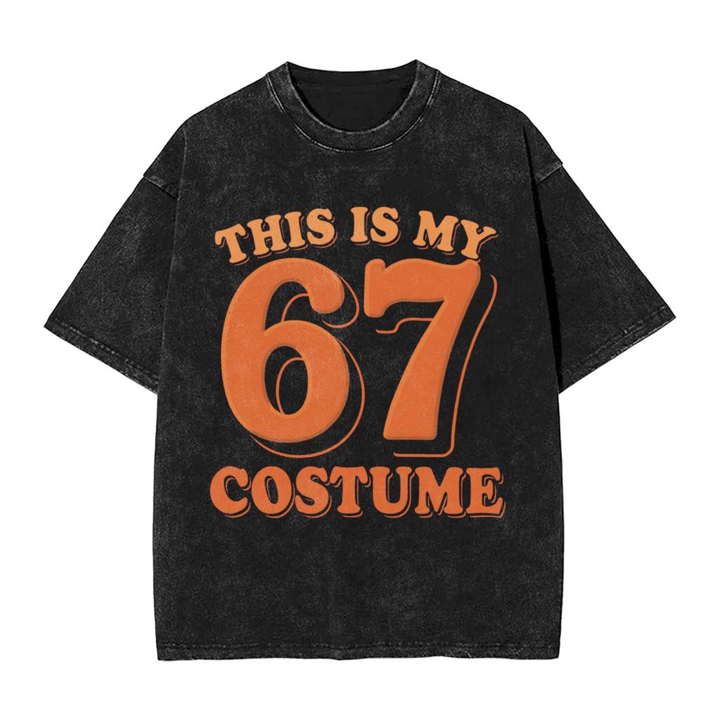 Sweet Number 67 Ice Cream Tshirt Summer Y2k Retro T Shirts Cotton Hippie Tshirt For Man Shortsleeve Printed Tees
