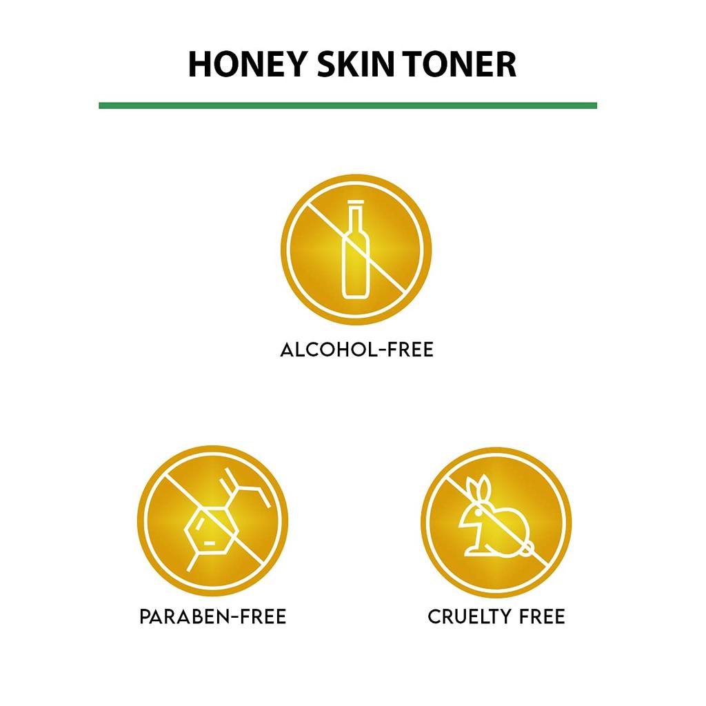 Jovees Herbal Honey Toner For Hydrated Glowing Skin Pore Tightening Brightening Mist For Normal To Dry Skin Paraben Alcohol Free 200ml