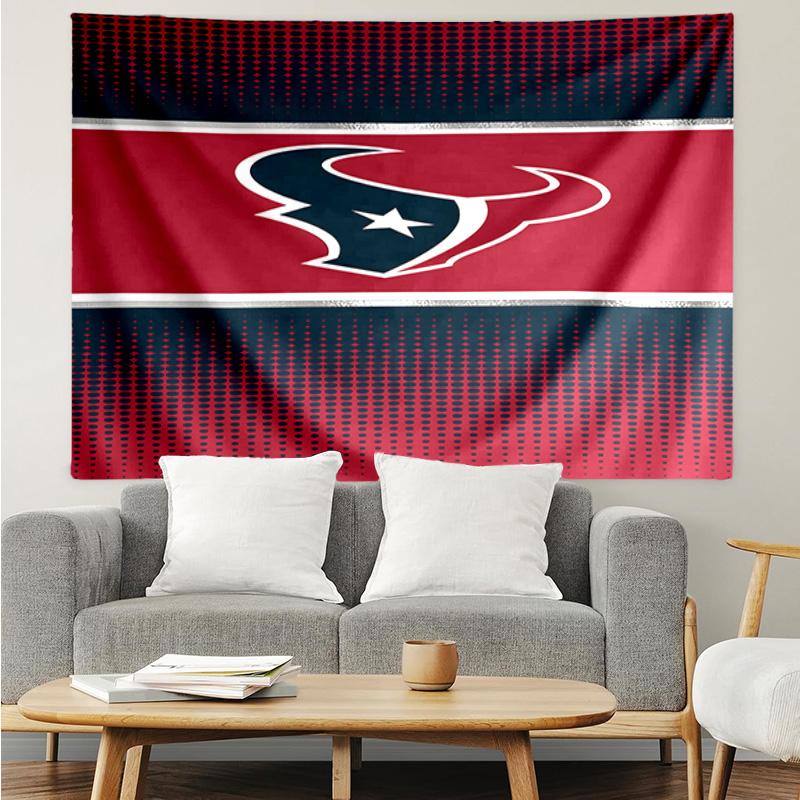 1PC Houston Basketball Logo Quick-Dry Tapestry, Unique Design Tapestry, Suitable for Bedroom,Livingroom, Playroom,Heartwarming Holiday Gifts