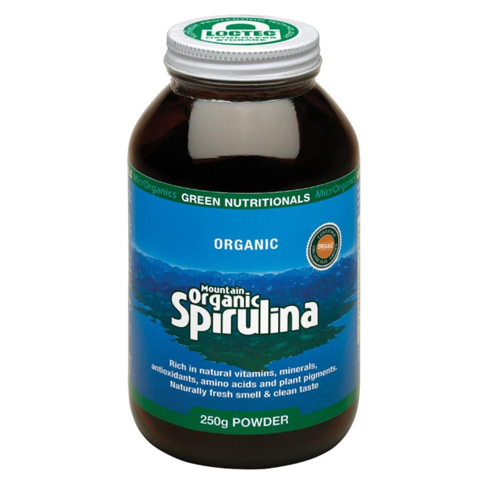 MicrOrganics Green Nutritionals Mountain Organic Spirulina 250g Powder
