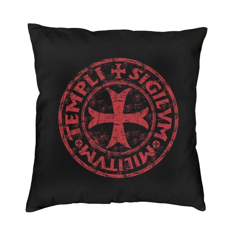 Shield Cross Medieval Warrior Sword Knights Templar Cushion Cover Home Decor Brave Rosary Crusader Warrior Throw Pillow Case