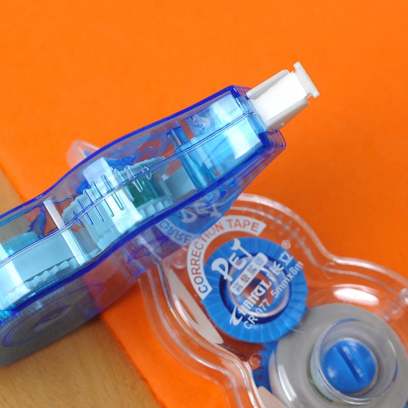 6 sztuk/paczka korektor w taśmie Roller 8m x 5mm biała taśma samoprzylepna dla ucznia taśma do mazania błędów szkolne materiały biurowe artykuły papiernicze