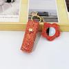 Sequin Flower Red Envelope Keychain: Stylish Makeup Mirror & Portable Bag Accessory
