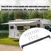 Aluminum RV Screen Door Handle Universal Fit Aluminum Crossbar Universal Grab Bar  RV Accessory