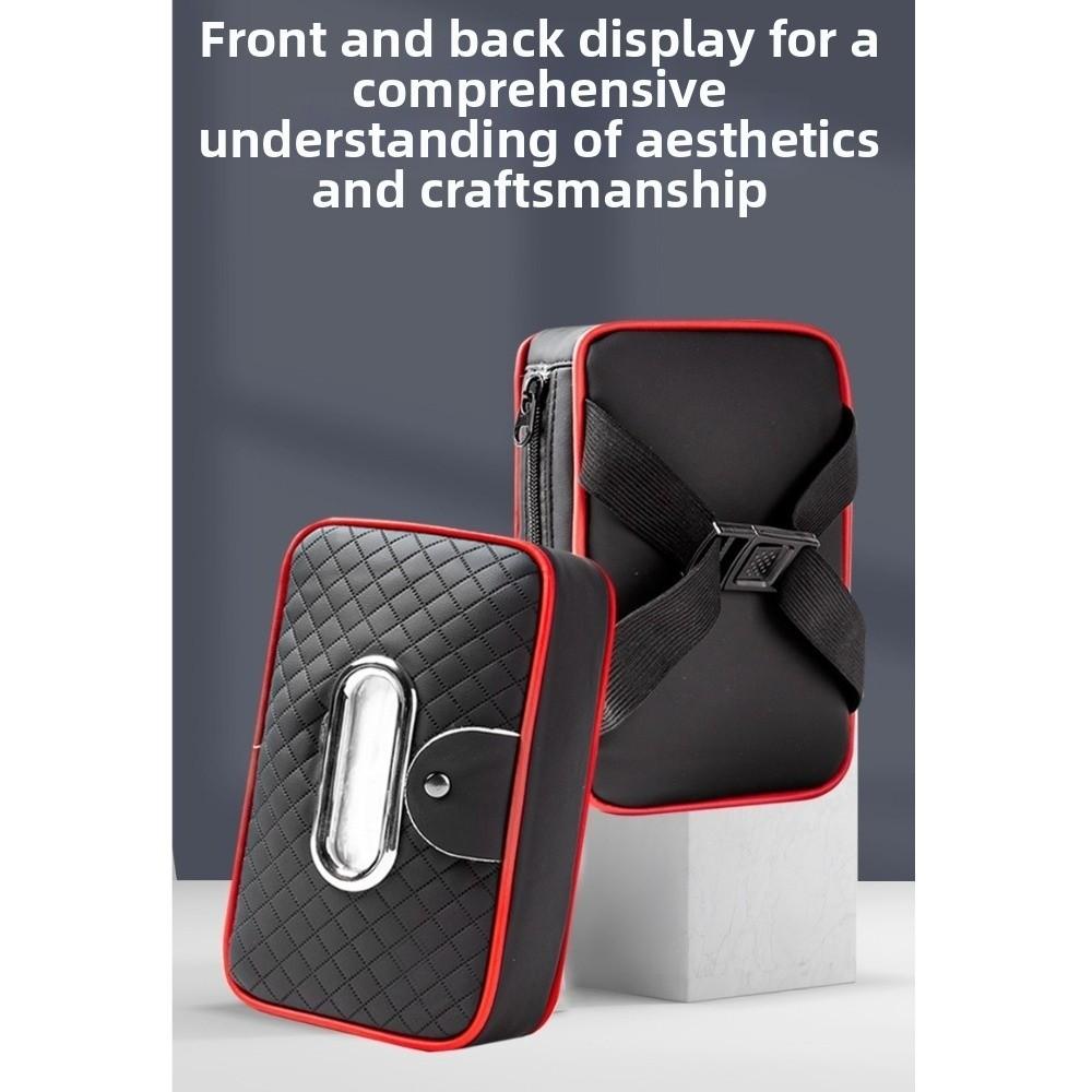 PU Leather Car Sun Visor Tissue Holder Thickened Car Center Console Tissue Dispenser Road Trip