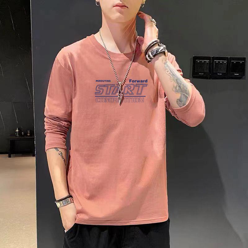 Men's Long Sleeve T-shirts Multicolor Casual Tops Large Size Unisex Classic Clothes Tees Shirt