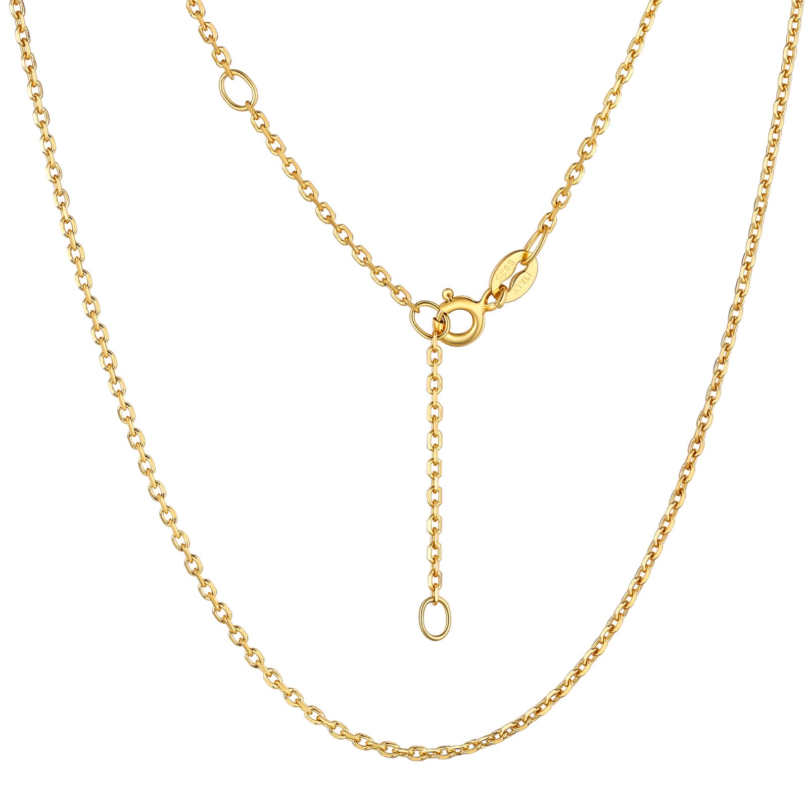 

Necklace for chain can be worn all the azuki bean k18 65 mm wide [Suplight] women, only, gold, time, chain, gold, hypoallergenic, thin, cm, 1.5