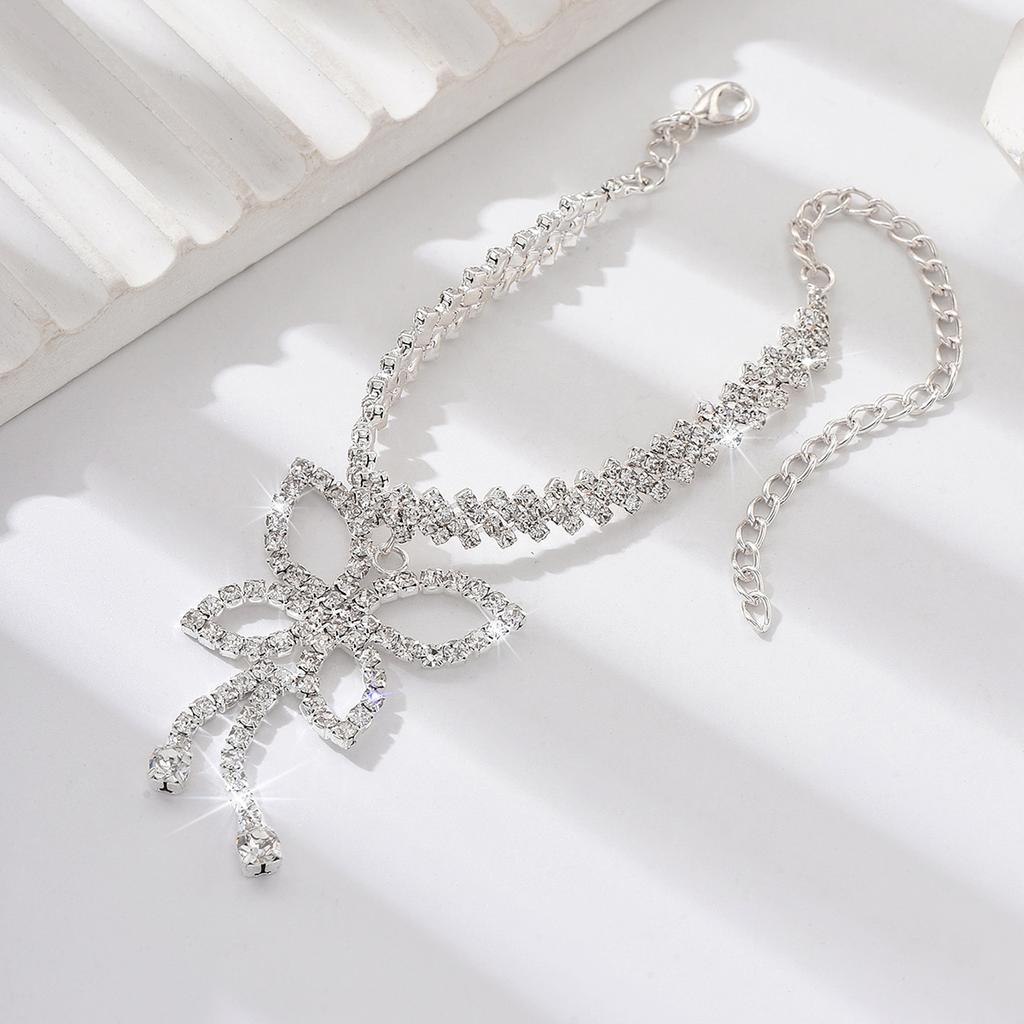 1PC Women's Fashion Trend Butterfly Tassel Ankle Chain Zircon Suitable for Dates, Parties, Holidays, Gifts