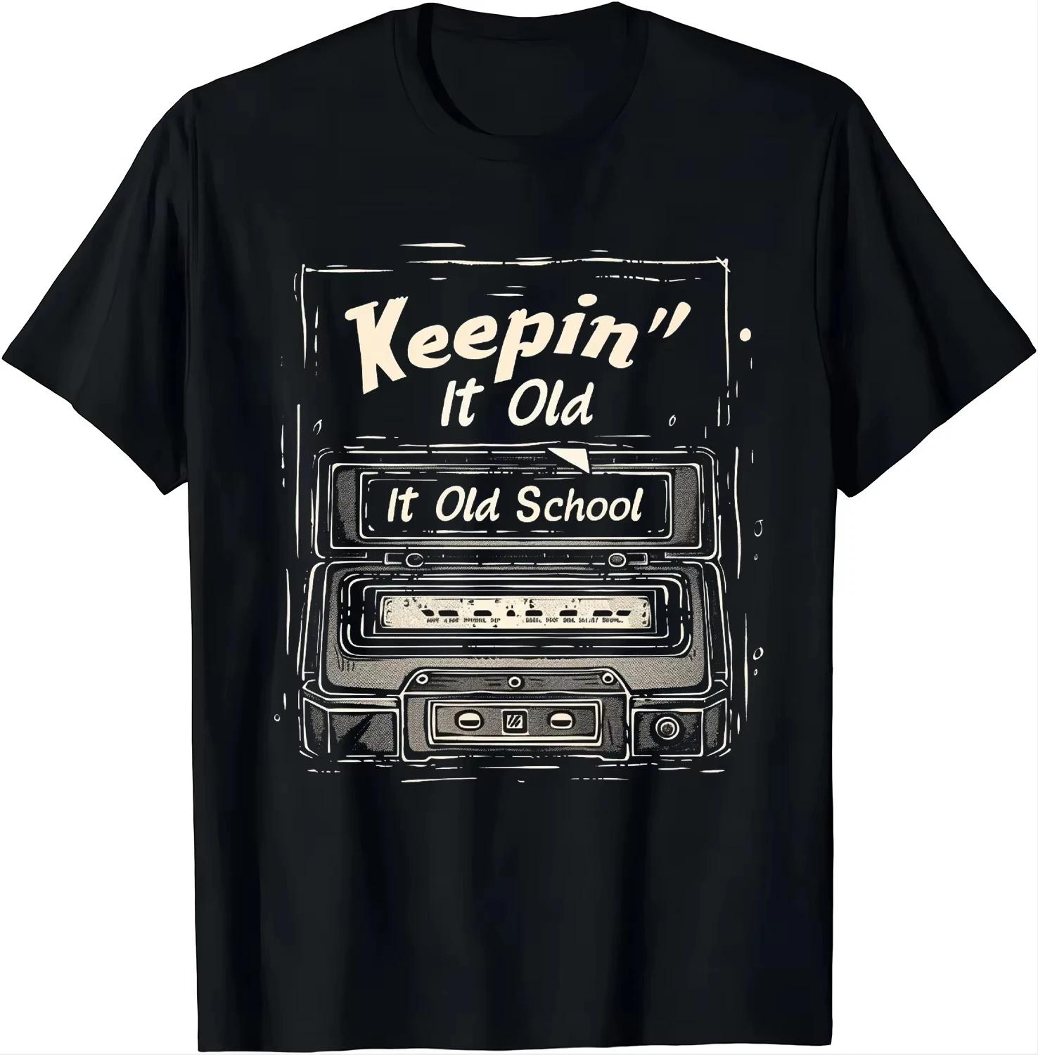 

Old School Hip Hop Vintage Mixtape Cassette Tape T-Shirt Y2k Top Shirts for Women Camisetas 3XL