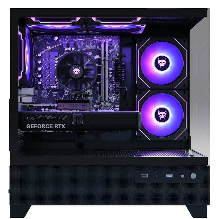 BEASTCOM Q5 Pro Gaming, PC Gamer, AMD Ryzen 5 4500, NVIDIA RTX 5060, 16 GB RAM, 1 TB NVMe, WiFi, Win11