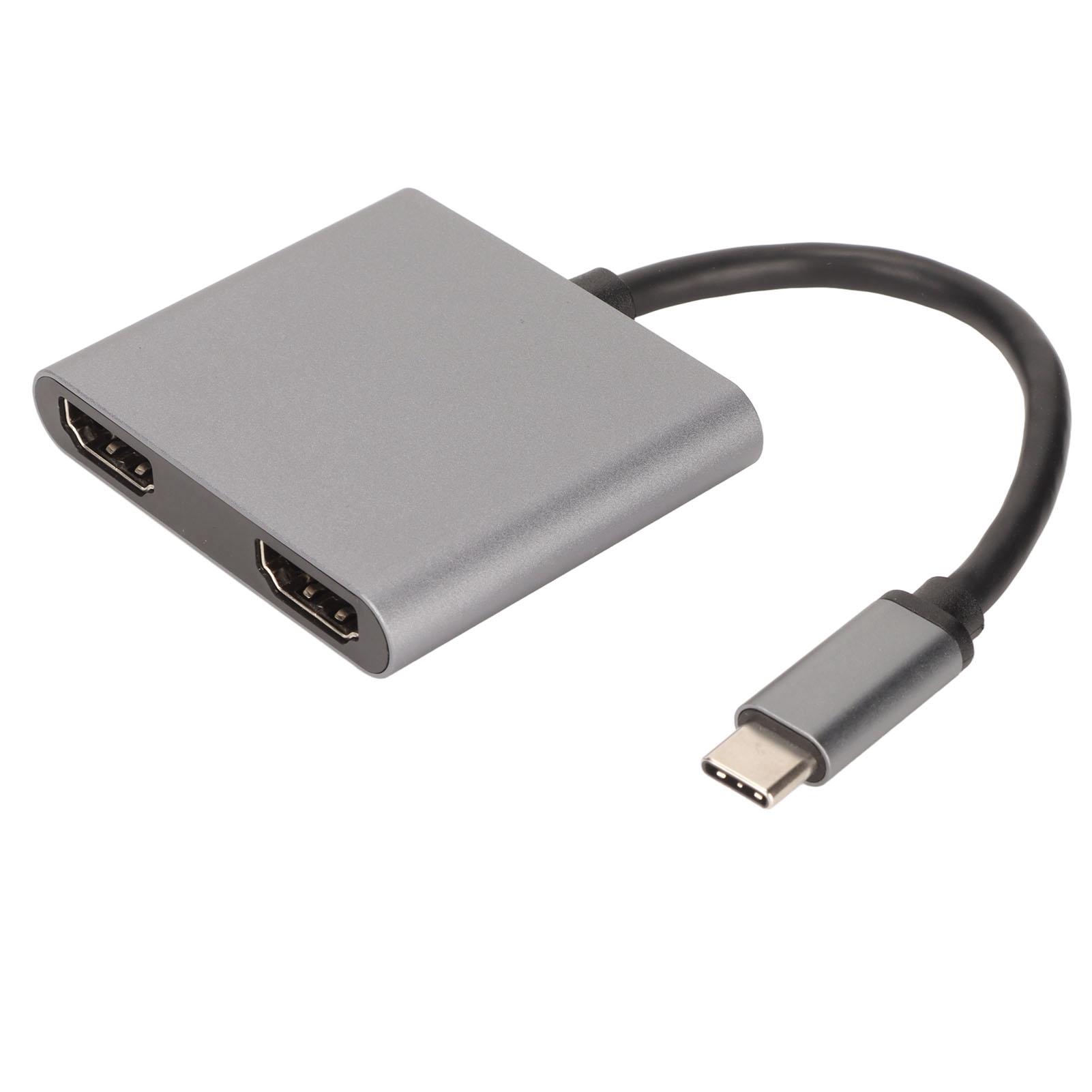 

Мультимедийный интерфейсный концентратор USB C - HD с поддержкой 4K 60 Гц. Мультимедийный интерфейсный адаптер USB C - Dual HD.