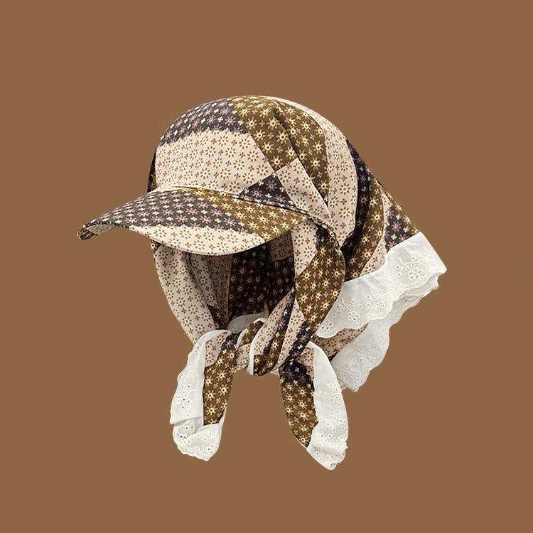 Leopardenmuster Bandana Flache Kappe für Damen - Sonnenschutz Hip Hop Stil Kopfbedeckung