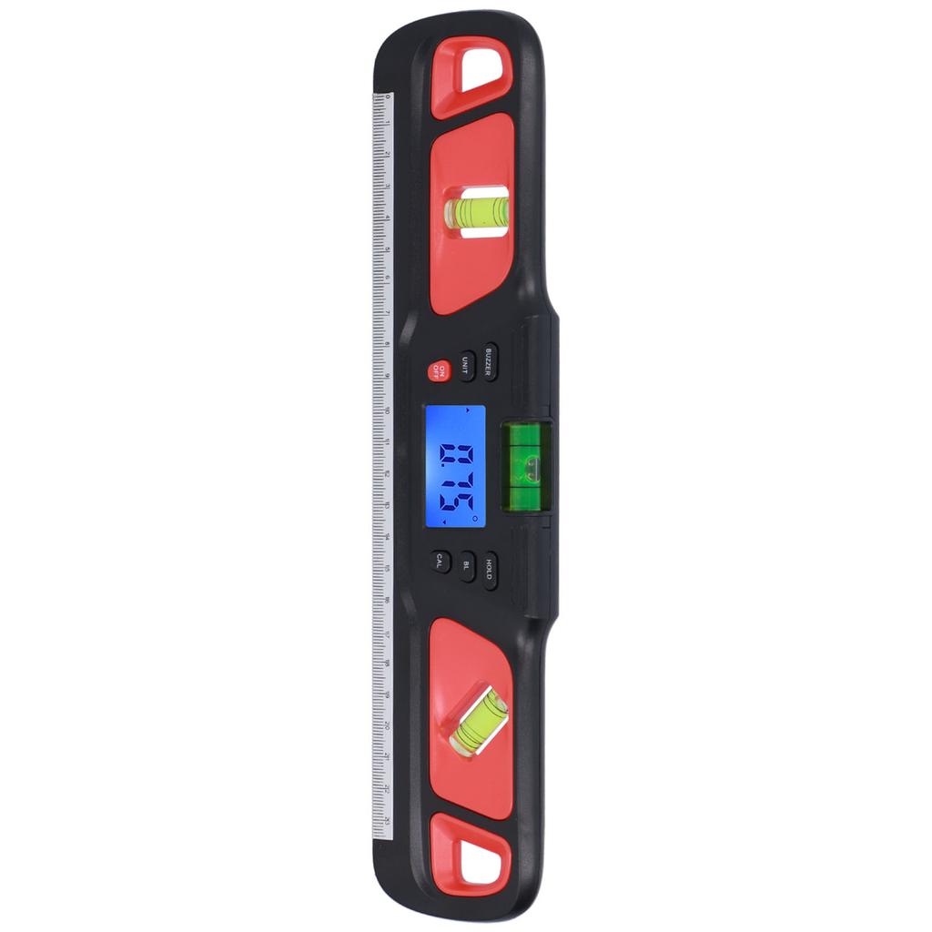 High Accuracy Magnetic Spirit Level Levelling Instrument Mini Digital Protractor for Home Decoration Garden WorkRed