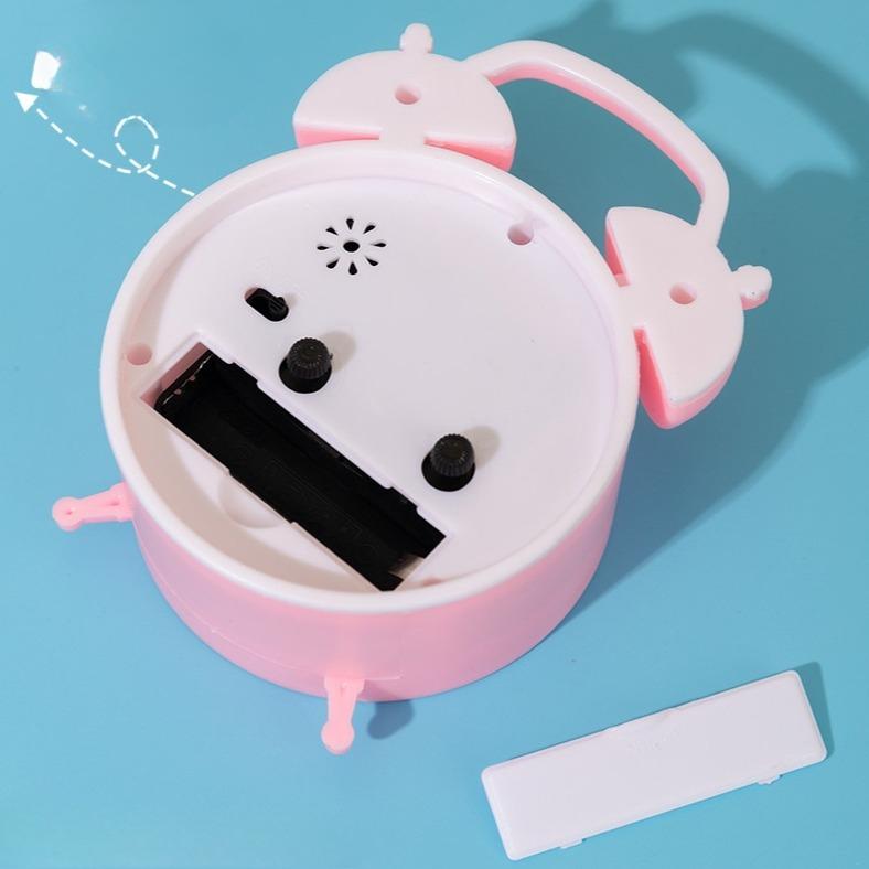 Creative Children's Mute Pointer Alarm Clock Multifunctional Bedroom Living Room Compact Clock Can Hang Simple and Personal Alarm Clock