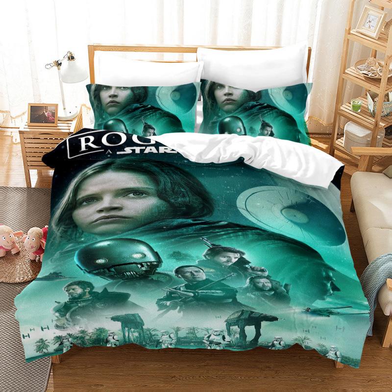 Star Wars Digital Printing Three-Piece 3D Home Textile Quilt Cover
