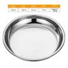 Easy Clean Stainless Steel Dining Dish Stainless Steel Outdoor Camping Tray  BBQ